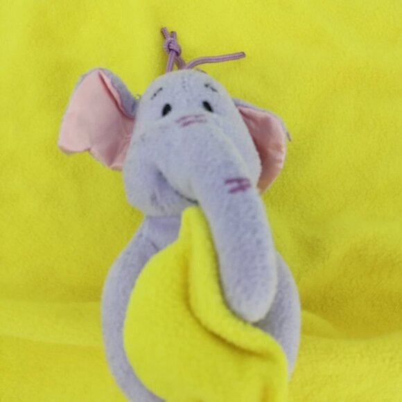 Winnie the Pooh Lumpy Lovey Lovie Security Blanket Disney Purple Elephant Satin - Picture 2 of 10